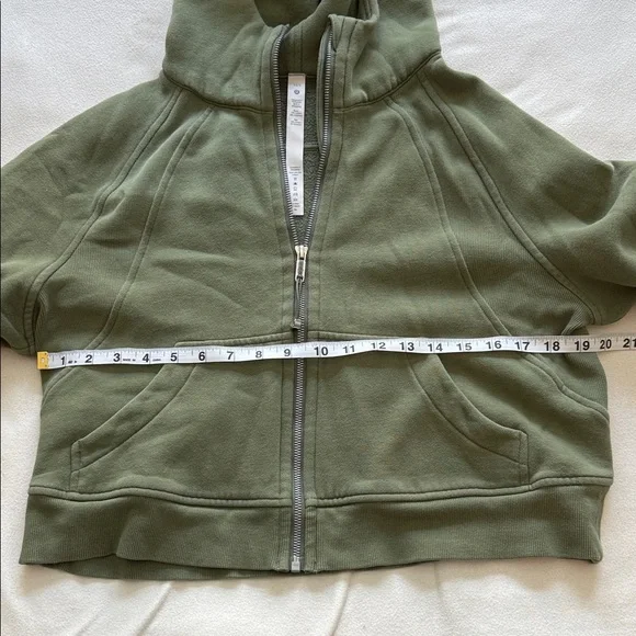 lululemon athletica Scuba Olive Green Full-Zip Hoodie, Women’s XS - Picture 8 of 9